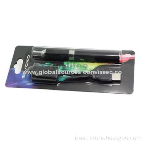 eGo Electronic Cigarette Evod Starter Kit, Blister Card, 650, 900, 1,100mAh Evod Battery Capacity